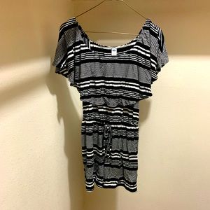 Black and white romper.